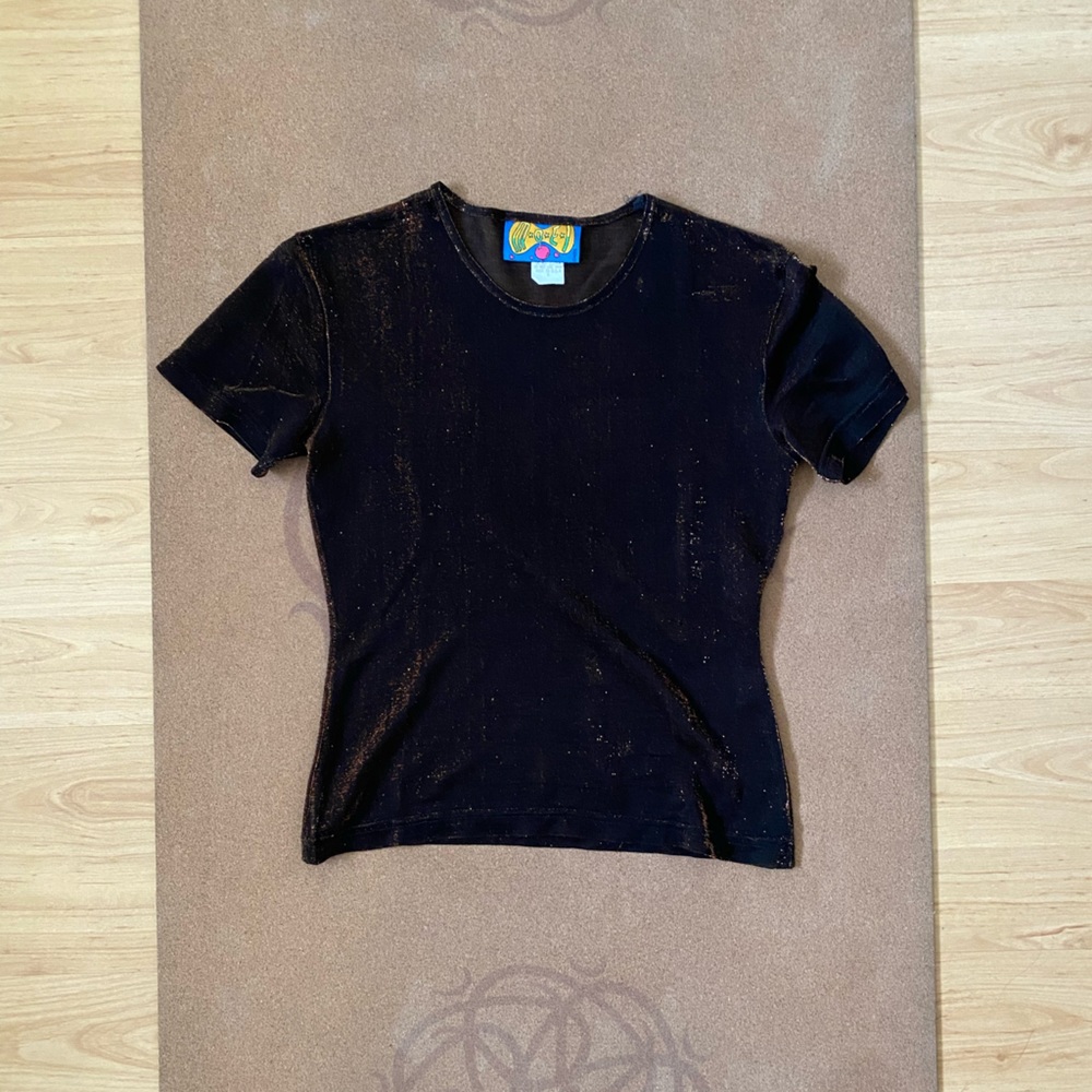 Vintage Shimmery Mesh Top